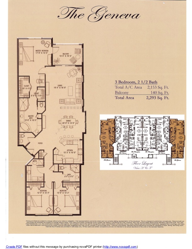 Lake Vista Condos Floor Plans